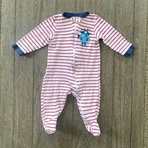 4/$10 Granimals baby boy footie pajamas